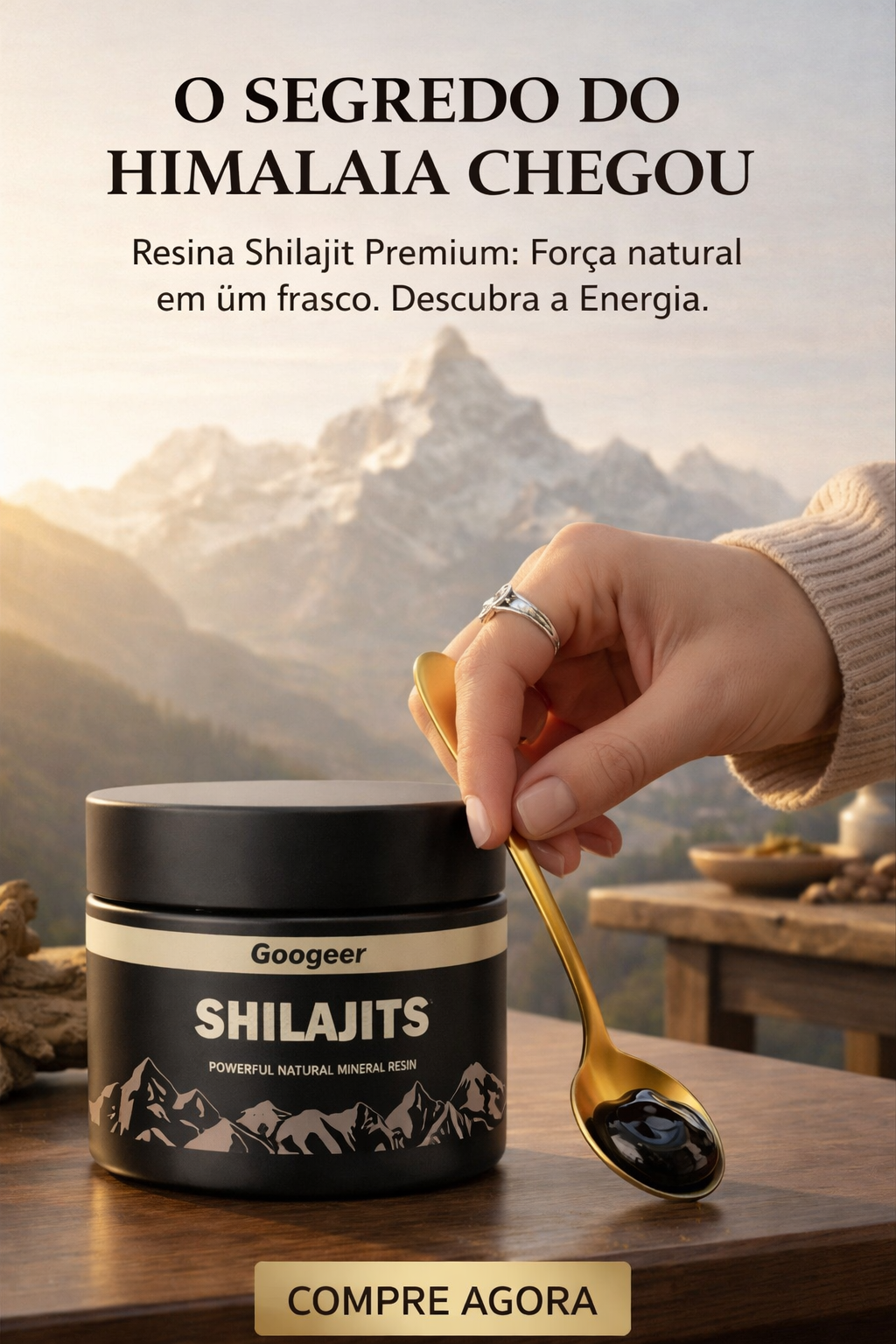 Shilajit 100% Puro 💎 Fonte de Energia Vital do Himalaia